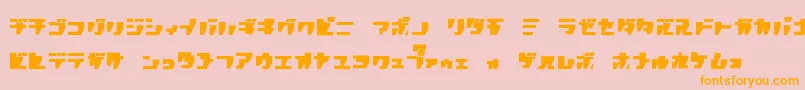 Rpgk Font – Orange Fonts on Pink Background