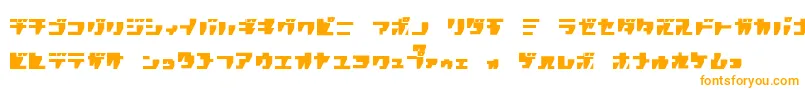 Rpgk-Schriftart – Orangefarbene Schriften auf weißem Hintergrund