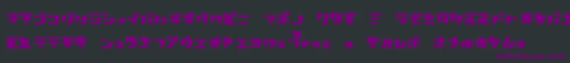 Шрифт Rpgk – фиолетовые шрифты на чёрном фоне