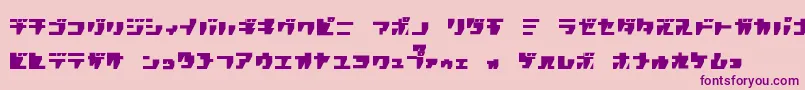 Rpgk-fontti – violetit fontit vaaleanpunaisella taustalla