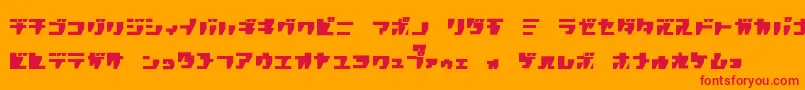 Rpgk Font – Red Fonts on Orange Background