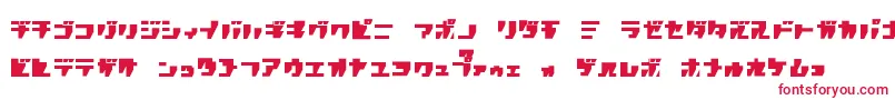 Rpgk Font – Red Fonts on White Background