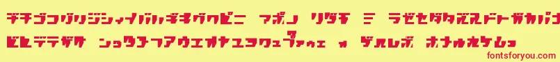 Rpgk Font – Red Fonts on Yellow Background