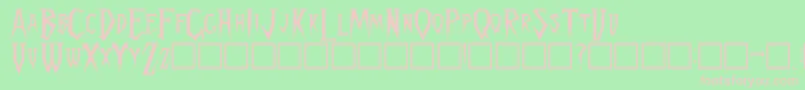 Spykker Font – Pink Fonts on Green Background