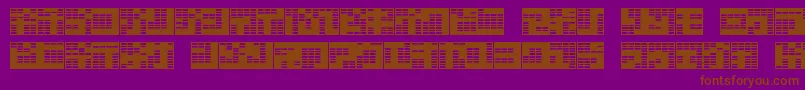 fuente Katakana ffy – Fuentes Marrones Sobre Fondo Morado