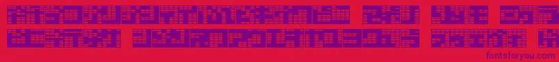 Katakana ffy Font – Purple Fonts on Red Background