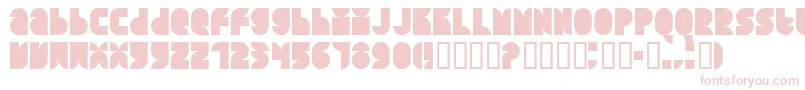 QuarterroundSolid-fontti – vaaleanpunaiset fontit