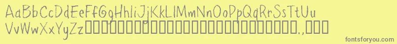 Ppetrial Font – Gray Fonts on Yellow Background