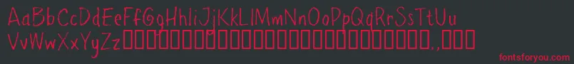 Ppetrial Font – Red Fonts on Black Background