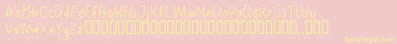 Ppetrial Font – Yellow Fonts on Pink Background