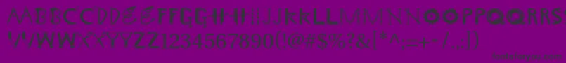 Toolboxstd Font – Black Fonts on Purple Background