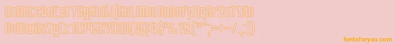 Подробнее о шрифте SpinachOutline Шрифт SpinachOutline – оранжевые шрифты на розовом фоне