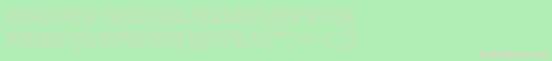 SpinachOutline Font – Pink Fonts on Green Background