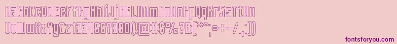 Weitere Informationen zur SpinachOutline-Schriftart SpinachOutline-Schriftart – Violette Schriften auf rosa Hintergrund