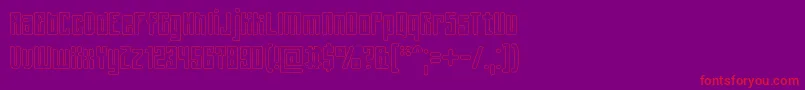More about SpinachOutline Font SpinachOutline Font – Red Fonts on Purple Background
