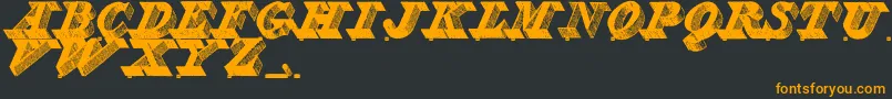 Engravie Font – Orange Fonts on Black Background