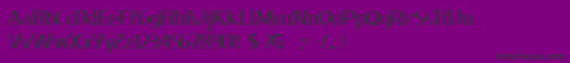 Dolomitesbd Font – Black Fonts on Purple Background