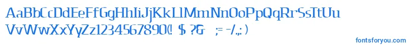 Dolomitesbd Font – Blue Fonts on White Background