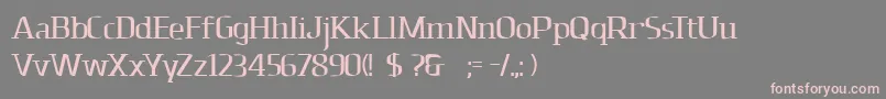 Dolomitesbd Font – Pink Fonts on Gray Background