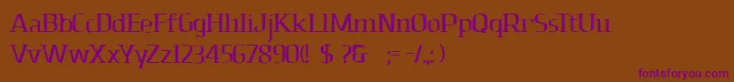 Шрифт Dolomitesbd – фиолетовые шрифты на коричневом фоне