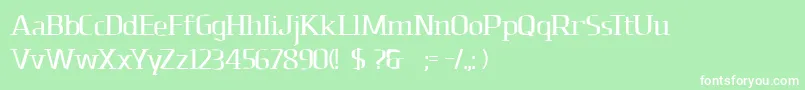 Dolomitesbd Font – White Fonts on Green Background