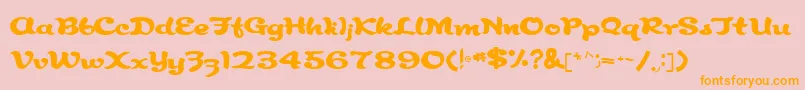 More about RindeBirthdayRegular Font RindeBirthdayRegular Font – Orange Fonts on Pink Background