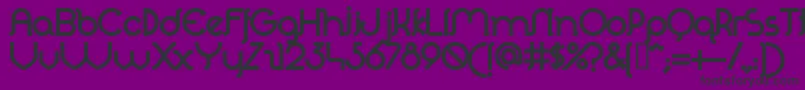 PeroletBold-Schriftart – Schwarze Schriften auf violettem Hintergrund