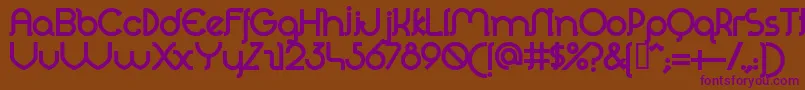 PeroletBold Font – Purple Fonts on Brown Background