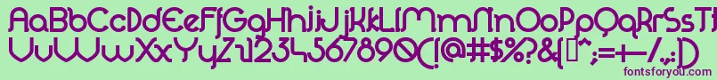 PeroletBold Font – Purple Fonts on Green Background