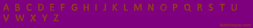 Litfi Font – Brown Fonts on Purple Background