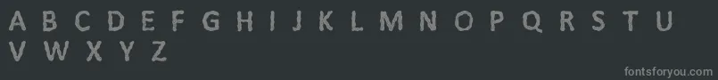 Litfi Font – Gray Fonts on Black Background