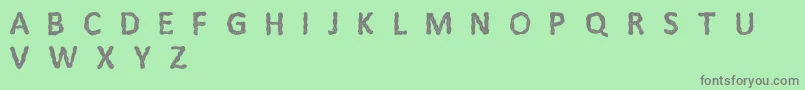 Litfi Font – Gray Fonts on Green Background