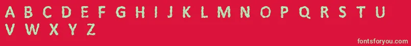 Litfi Font – Green Fonts on Red Background