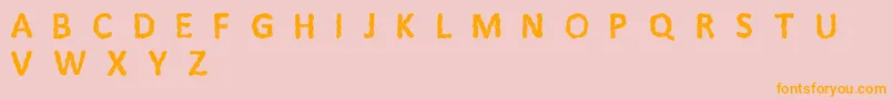 Litfi Font – Orange Fonts on Pink Background