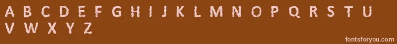 Litfi Font – Pink Fonts on Brown Background