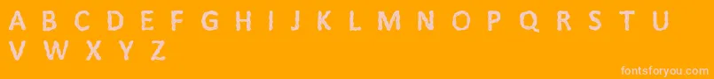 Litfi Font – Pink Fonts on Orange Background