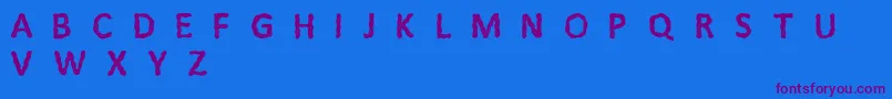Litfi Font – Purple Fonts on Blue Background
