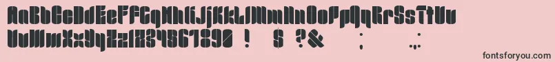 Mrbdull2 Font – Black Fonts on Pink Background