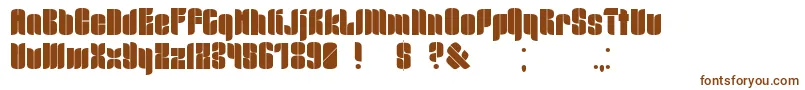 Mrbdull2 Font – Brown Fonts on White Background