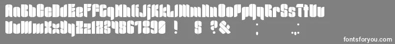Mrbdull2 Font – White Fonts on Gray Background