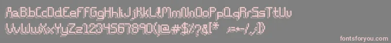 ChiptunesRegular Font – Pink Fonts on Gray Background