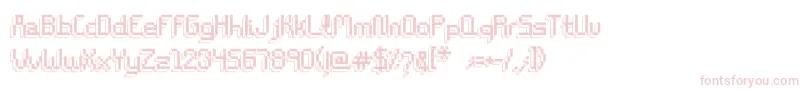 ChiptunesRegular Font – Pink Fonts on White Background