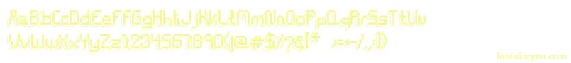 ChiptunesRegular Font – Yellow Fonts on White Background