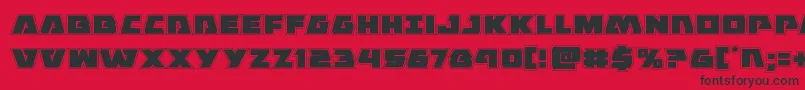 Eaglestrikeacad Font – Black Fonts on Red Background
