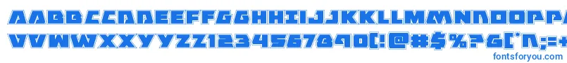 Eaglestrikeacad Font – Blue Fonts on White Background