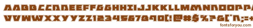 Шрифт Eaglestrikeacad – коричневые шрифты на белом фоне