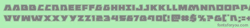 Eaglestrikeacad Font – Gray Fonts on Green Background