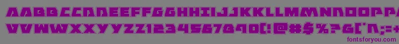 Eaglestrikeacad-Schriftart – Violette Schriften auf grauem Hintergrund