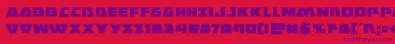 Eaglestrikeacad Font – Purple Fonts on Red Background