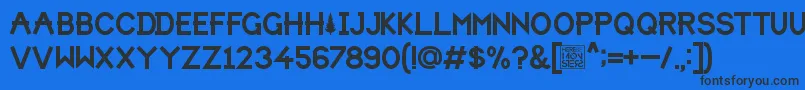 HbmForistaPersonalUseOnly Font – Black Fonts on Blue Background